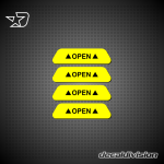 Door Open Sticker Set